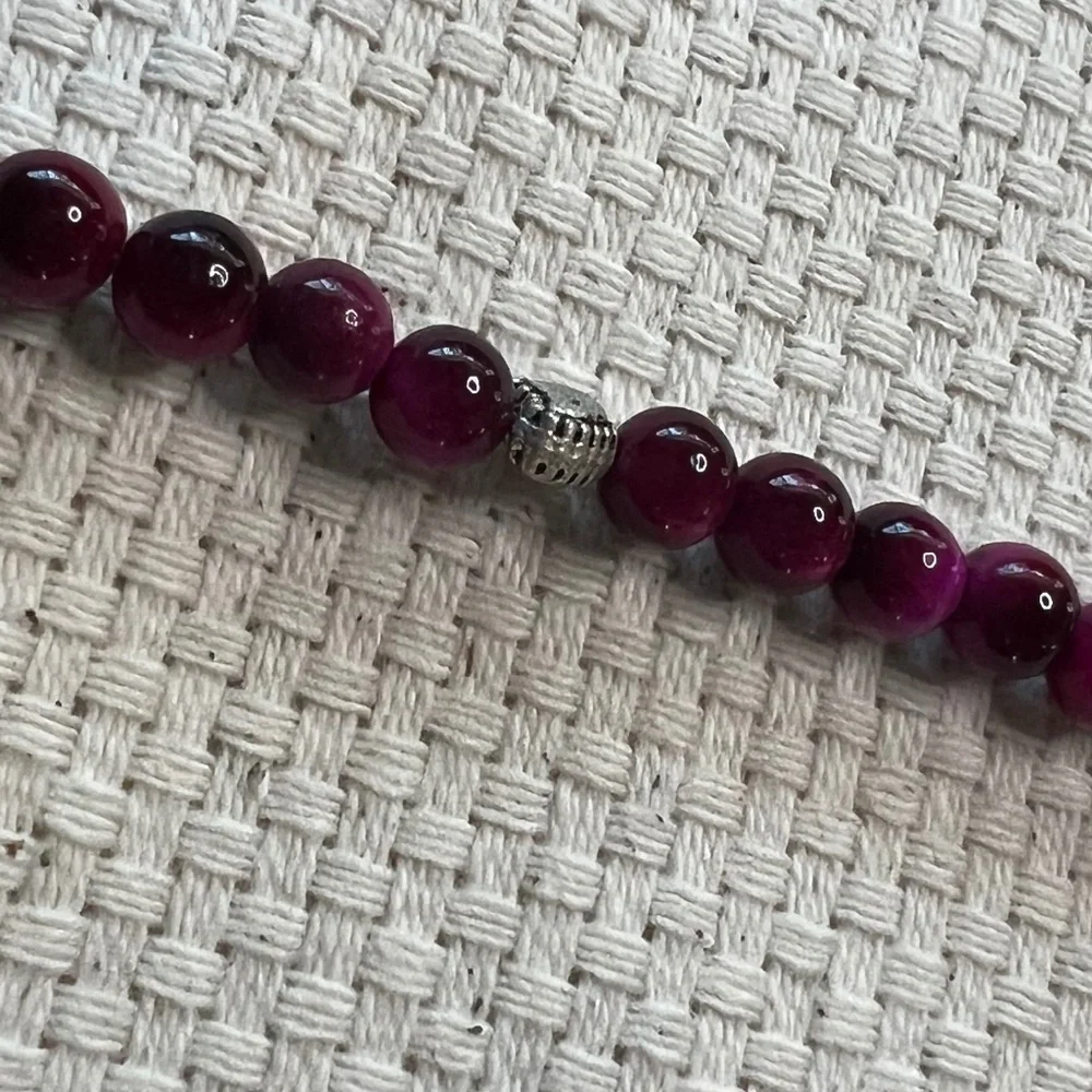 Bracelet Set (3) Cats  Eye Beads- Handmade‎